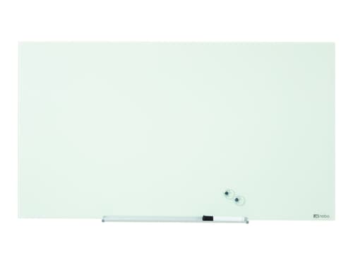 Nobo Lasitaulu Widescreen 99x56cm 45", Valkoinen