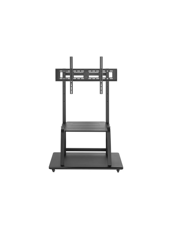 Deltaco OFFICE Heavy-duty mobile monitor cart, 37-100, 150 kg, musta, Universaali, Multimediakärry, 150 kg, 94 cm (37), 2,54 m (100)