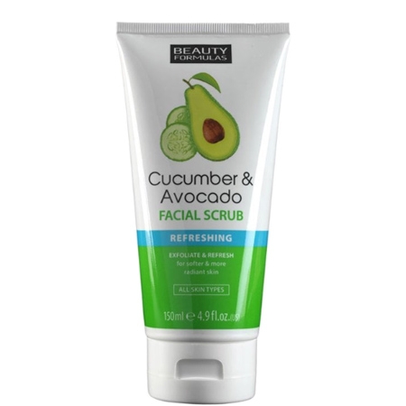 Beauty Formulas Kurkku & Avokado kasvojen kuorinta - 150ml