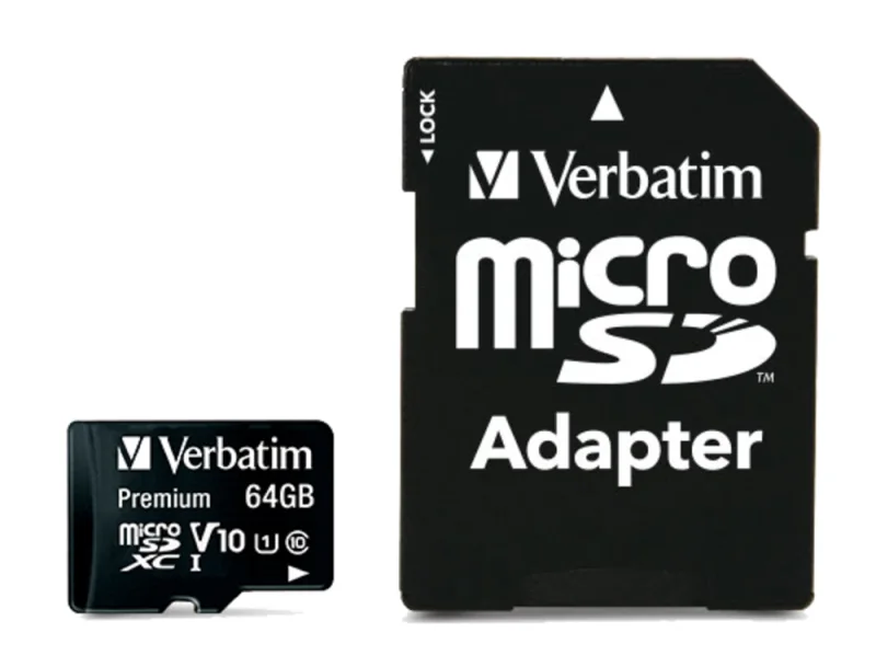 Verbatim Premium - Flashhukommelseskortti (SD-sovitin mukana) - 64 GB - Luokka 10 - microSDXC UHS-I