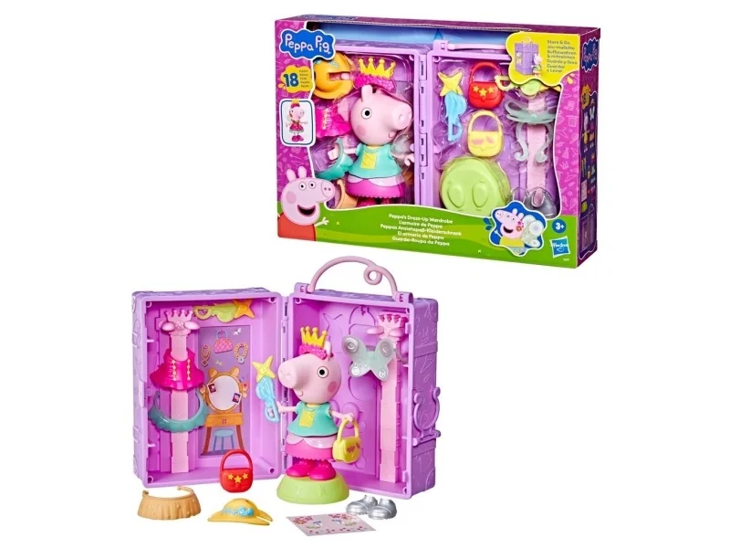 Peppa Pig Dress Up garderob & Peppa 15 cm