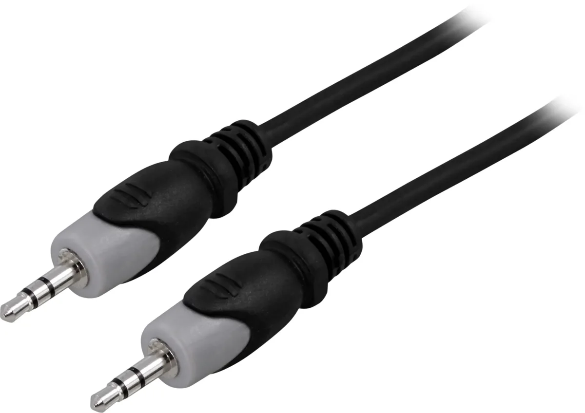 Deltaco MM-154 3,5 mm -audiokaapeli, 15 m, musta