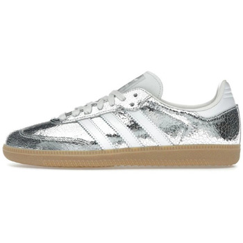 ADIDAS ORIGINALS Matalavartiset tennarit 'Samba' hopea / valkoinen