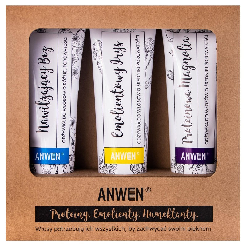 Anwen Magnolia, iiris, liila -balsamisarja 3 x 100 ml