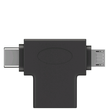 Goobay USB 3.0 SuperSpeed Micro-B T-adapteri - musta