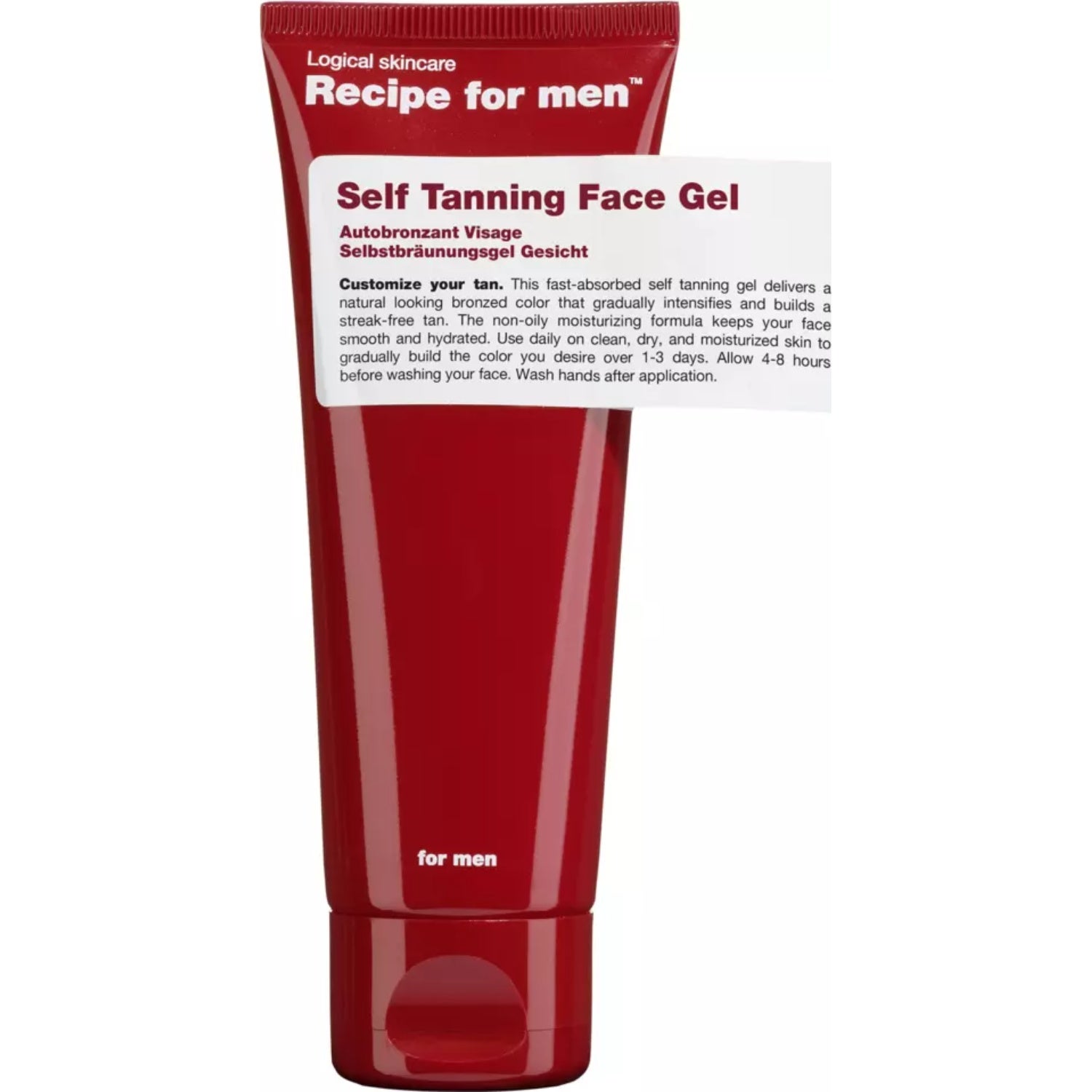 Recipe for men Soft Self Tanning Gel