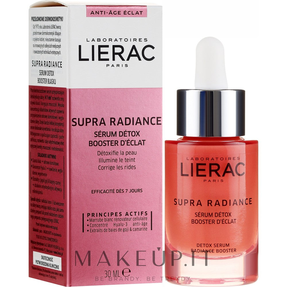 Lierac Supra -säteily vieroitus kasvoseerumi 30 ml anti -wrillink -vaikutus