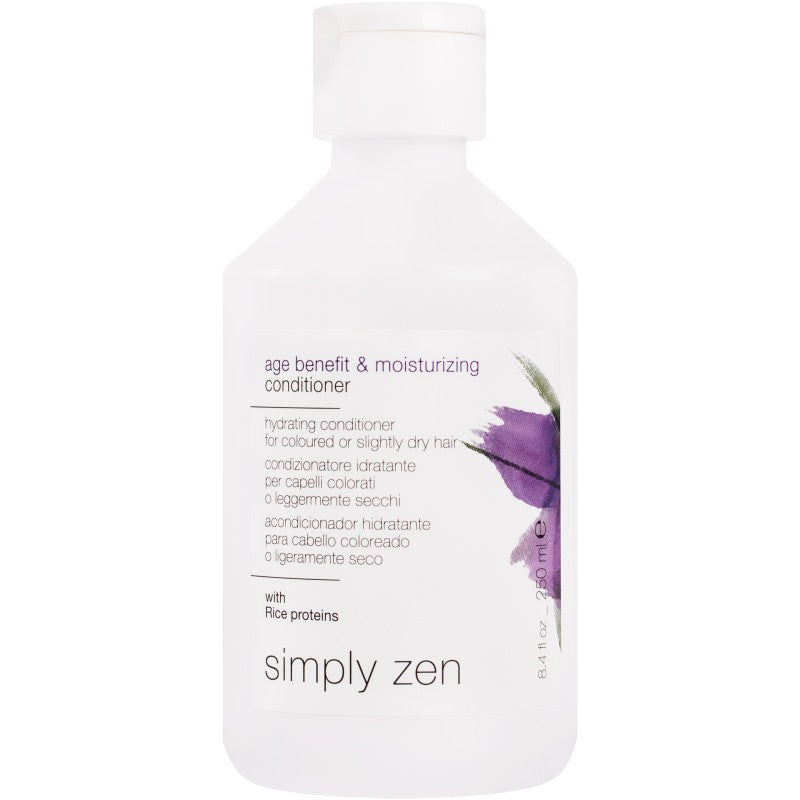 Simply Zen Age kosteuttava hoitoaine - hoitoaine värjätyille hiuksille, 250 ml