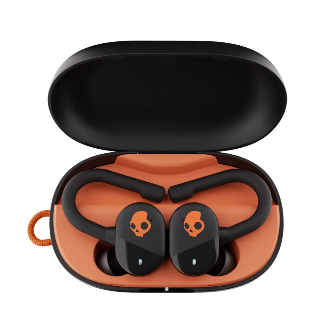 Skullcandy Push Play Active -langattomat nappikuulokkeet, musta/oranssi