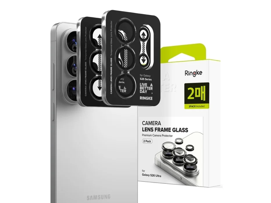 Ringke Camera Frame Protector 2-Pack Camera Protector for Samsung Galaxy S26 Ultra - Black