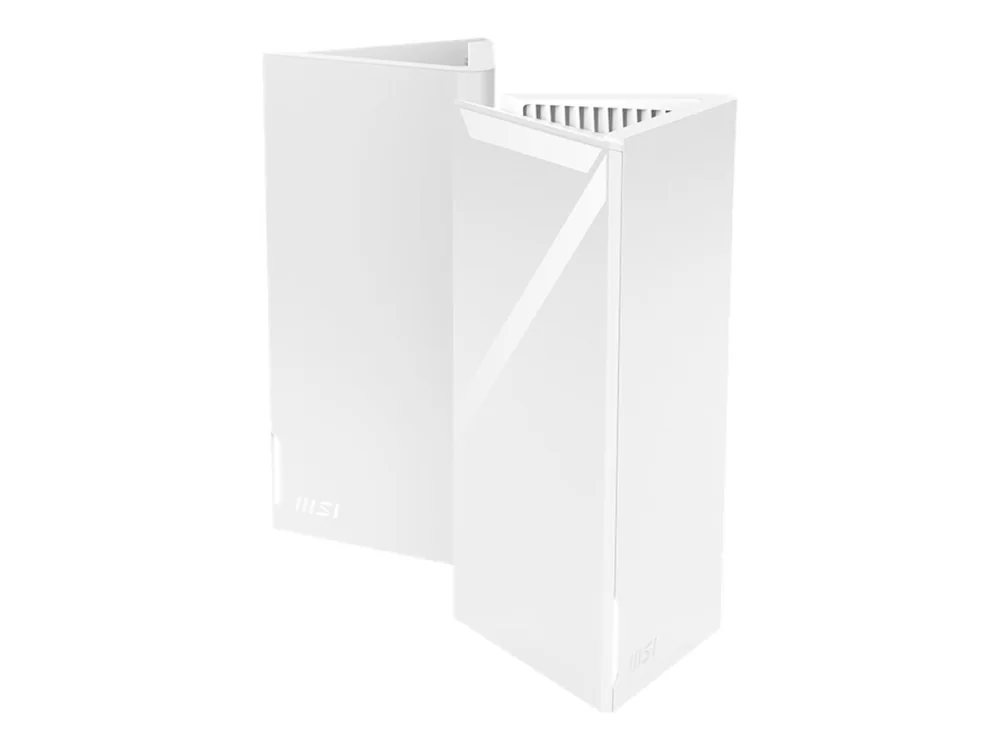 MSI Roamii BE Lite WiFi 7 mesh-järjestelmä 2-pack BE3600 dual-band, 1x 2.5G ja 2x 1G Ethernet (per yksikkö), seinäkiinnityssarja sisältyy mukaan
