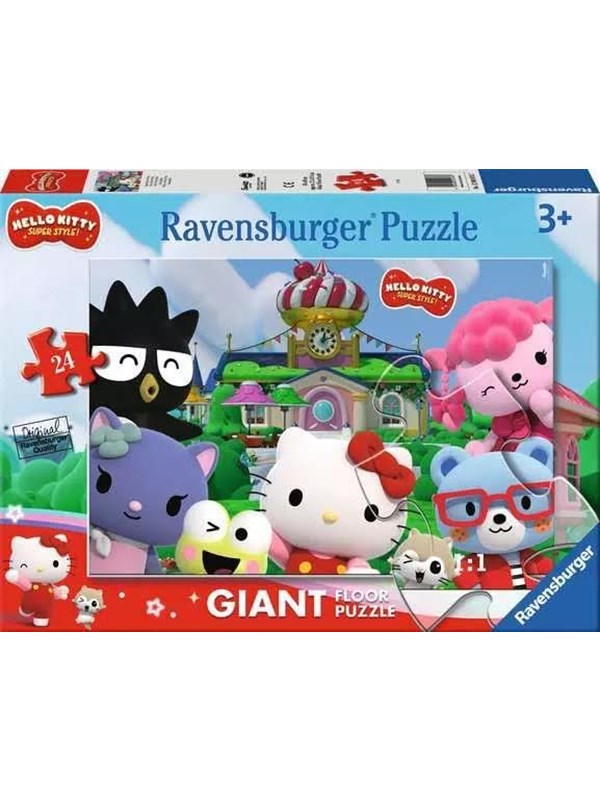 Ravensburger Hello Kitty jättimäinen lattiapalapeli, 24 palaa