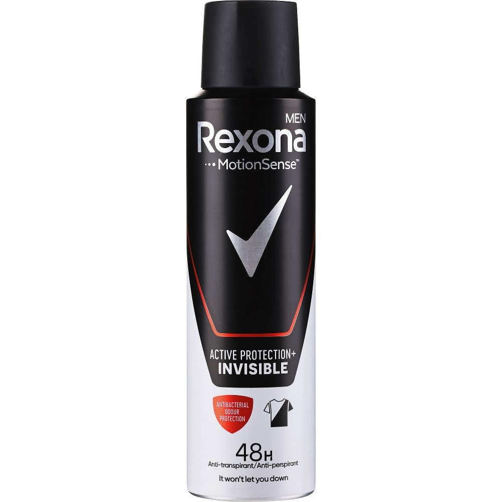 Rexona Aktiivinen miesten antiperspirantti spray Protection + Näkymätön 150 ml