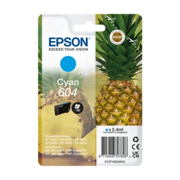 Epson Ink Cyan 604 2.4ml