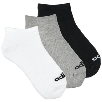 ADIDAS PERFORMANCE Urheilusukat 'Thin Linear Low-Cut' meleerattu harmaa / musta / valkoinen