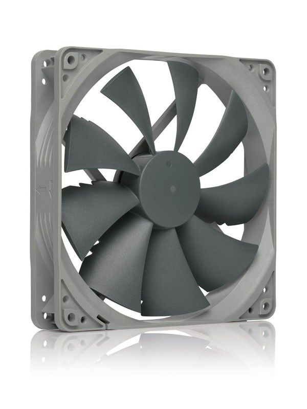 Noctua NF-P14s redux-900, Tuuletin, 14 cm, 900 RPM, Musta, Harmaa