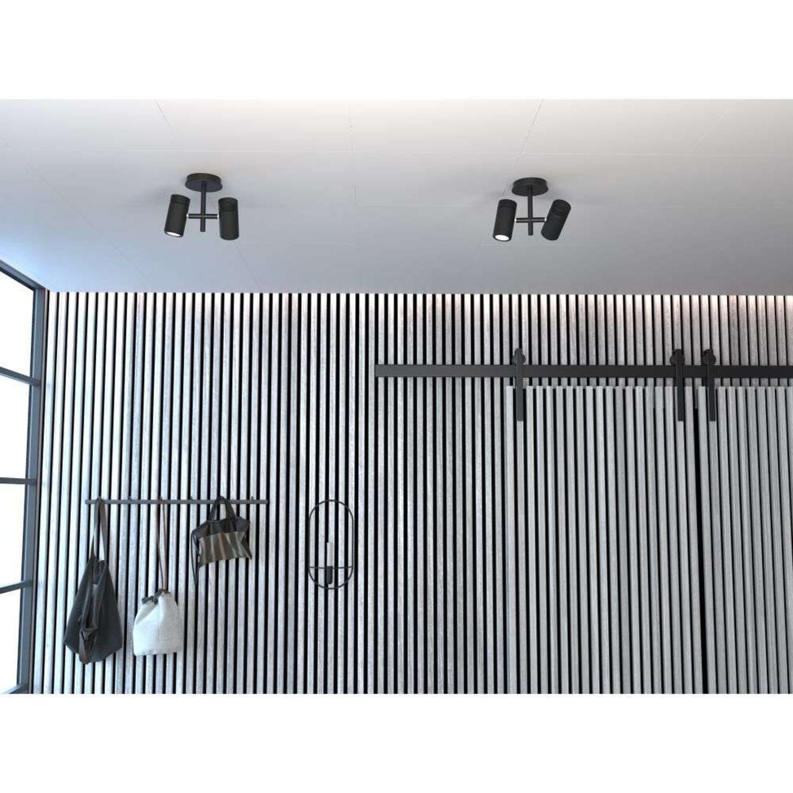 Holder 2 Kattovalaisin Black - Herstal - Olohuone - Metalli