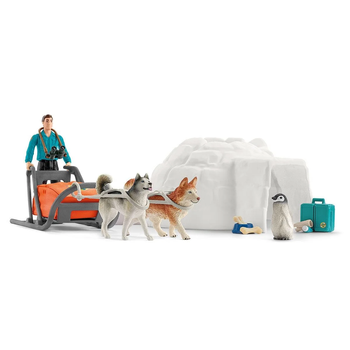 Schleich Wild Life Etelämanner-ekspedisiohahmot ja Varusteet