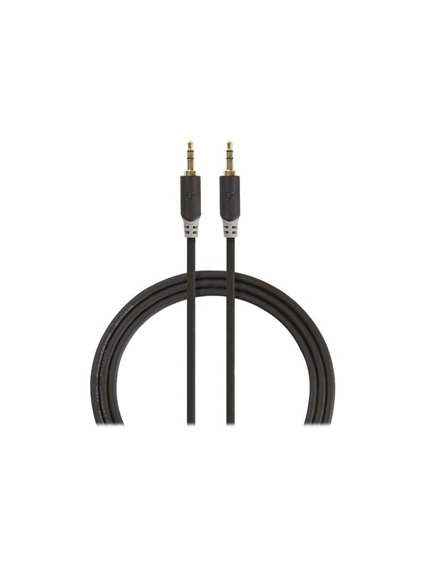 Nedis Stereoäänikaapeli | 3.5 mm uros | 3.5 mm uros | Kullattu | 3.00 m | Pyöreä | Antrasiitti | Laatikko