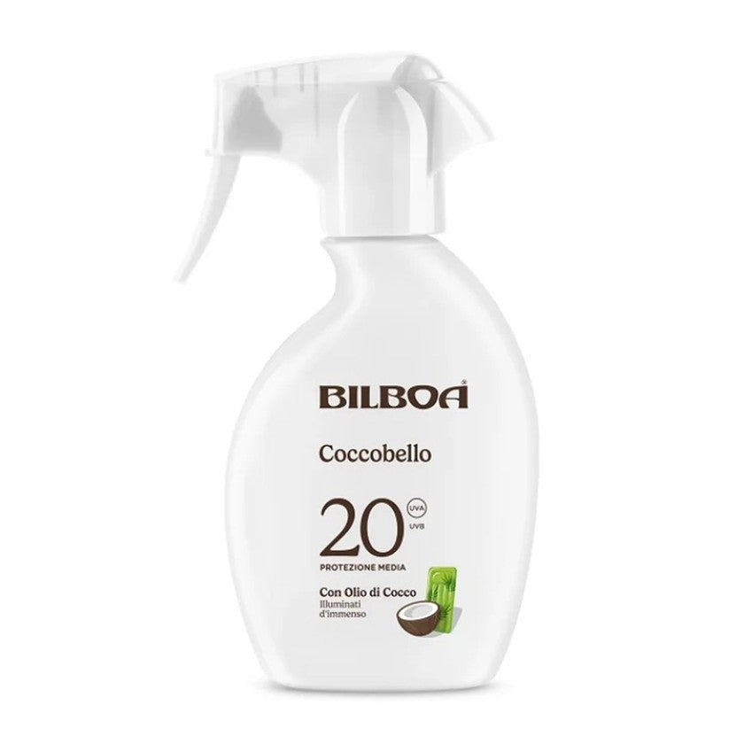 Bilboa Coccobello SPF20 keskivahva suoja kookosöljyllä ja Triggerillä 250 ml