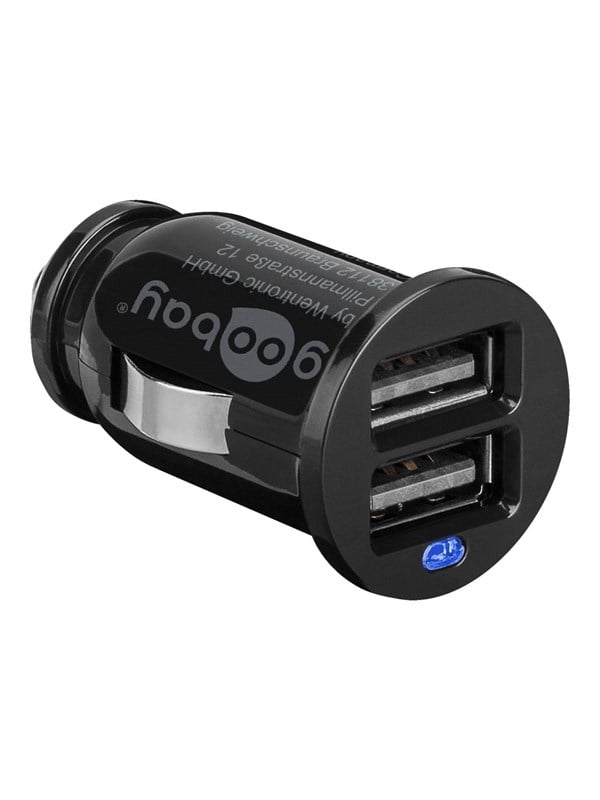 Goobay Dubbel USB-bilsladdare (12 W) 12 W max. 2,4 A (12/24 V) 2x USB