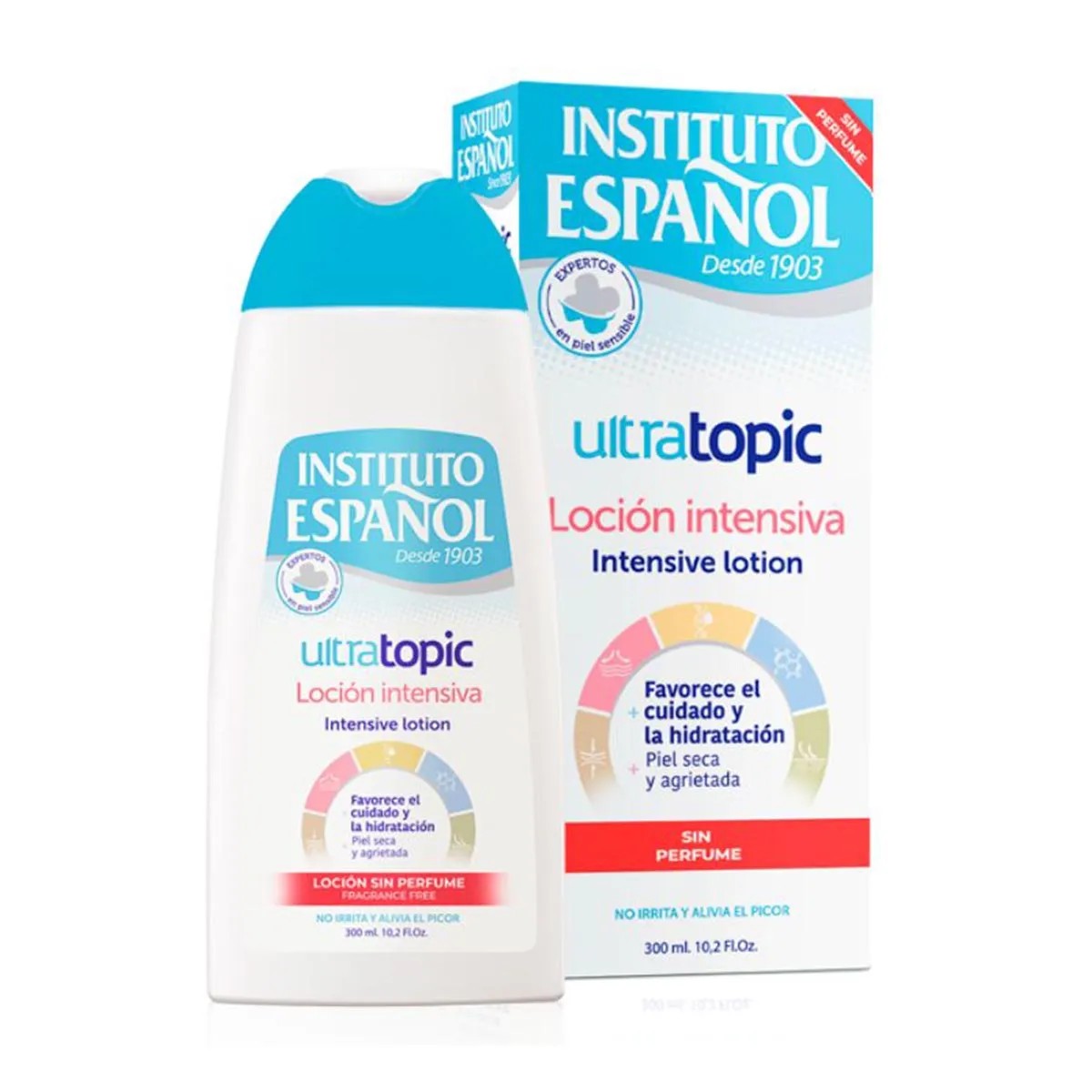 Instituto español Ultratopic Intensiivinen hajusteeton emulsio 300ml — Kehovoide