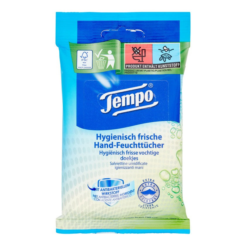 Tempo Fresh To Go Desinfioivat Kosteuspyyhkeet 10 kpl