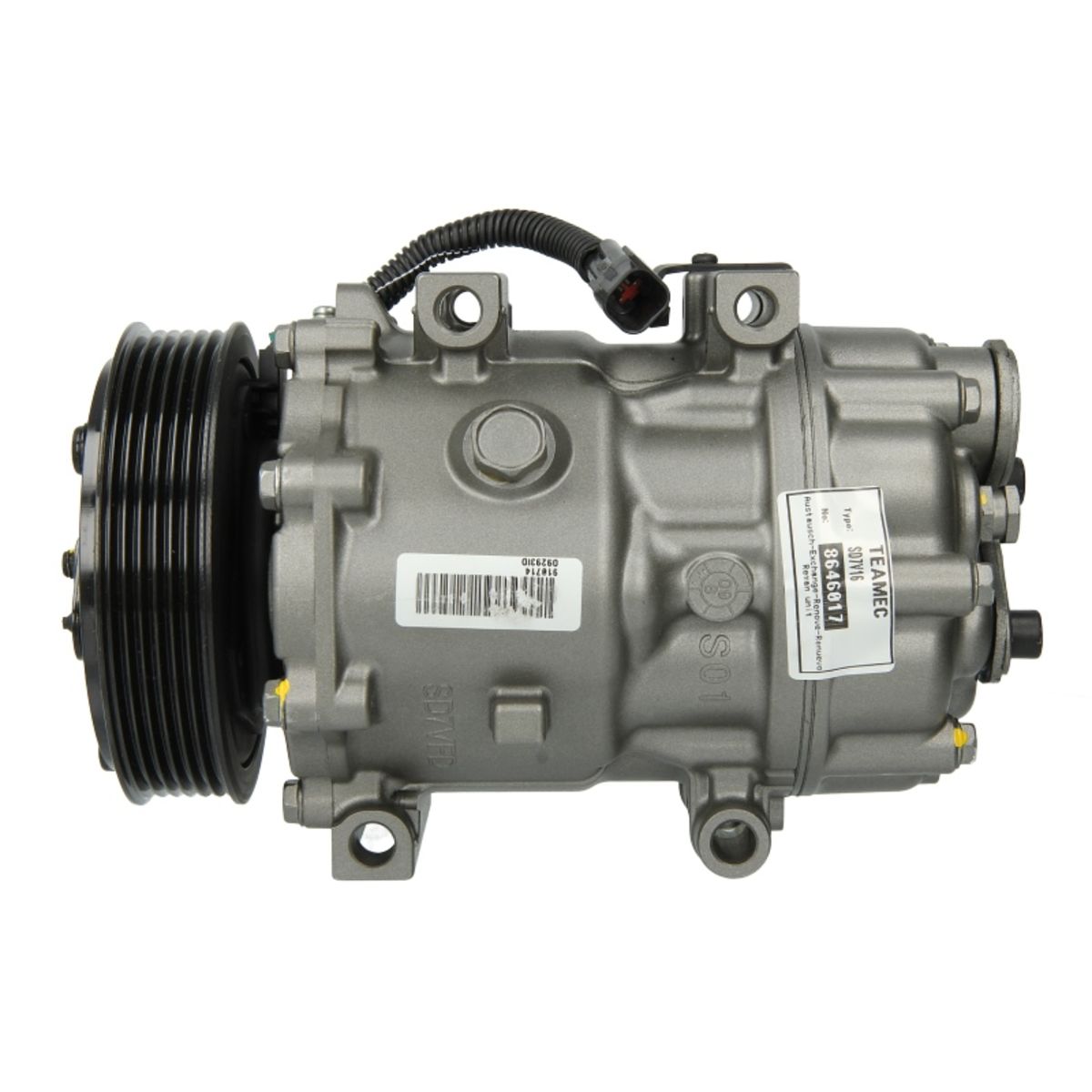 Ilmastoinnin kompressori TEAMEC 8646017