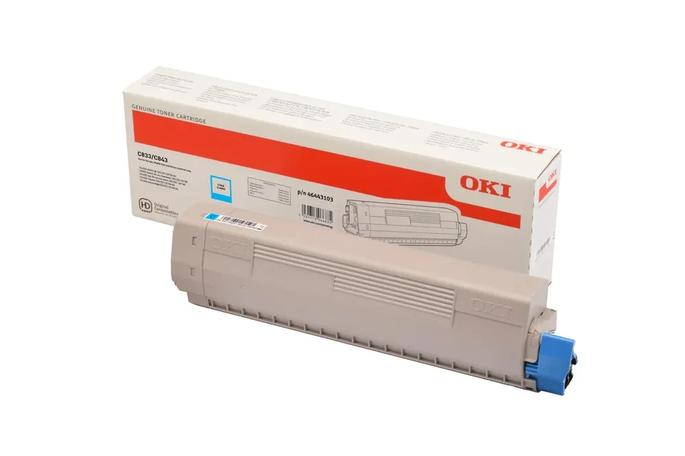 OKI 46443103 XL-laservärikasetti, cyan