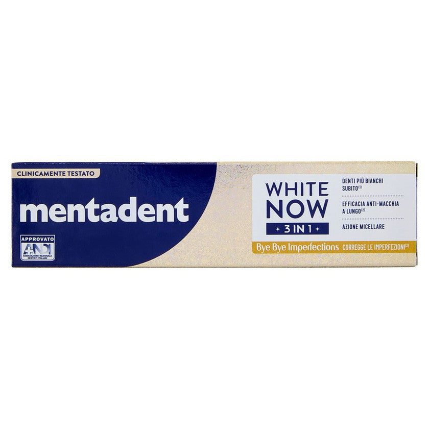 Mentadent White Now 3 In1 Bye Bye Epätäydellisyydet 75 ml