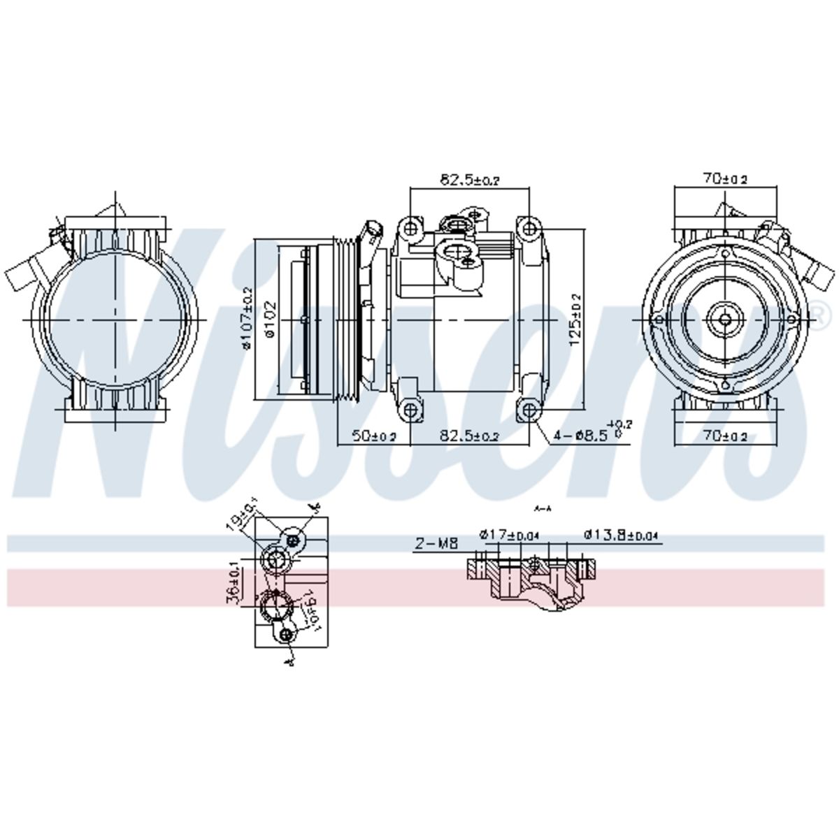 Ilmastoinnin kompressori NISSENS 891011