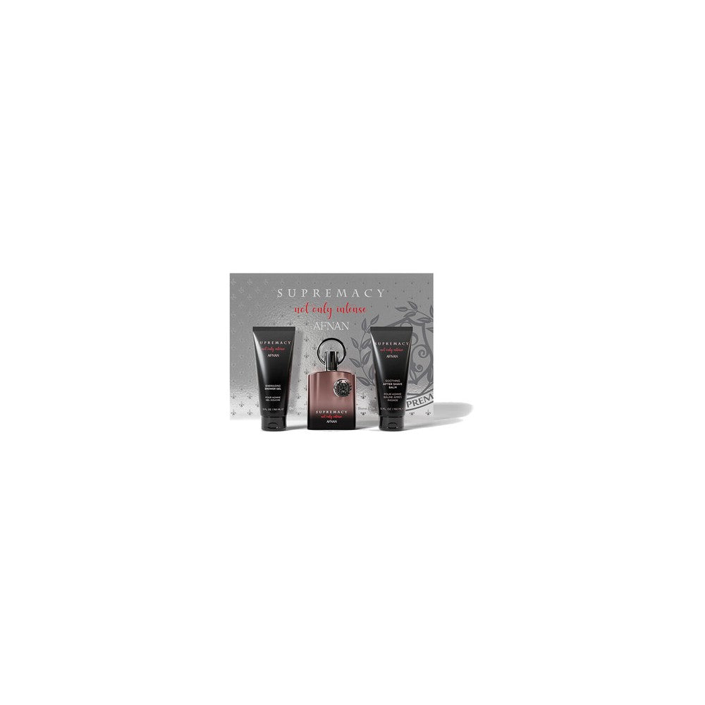 Afnan Supremacy Not Only Intense - hajustettu uute 100 ml + suihkugeeli 150 ml + partavesivoide 150 ml