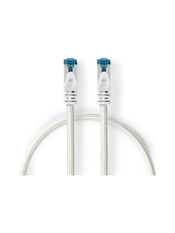 Nedis CAT6a verkkokaapeli | S/FTP | RJ45 uros | RJ45 uros | 5.00 m | Snagless | Pyöreä | Punottu / PVC | Hopea | Laatikko kannella ja ikkunalla