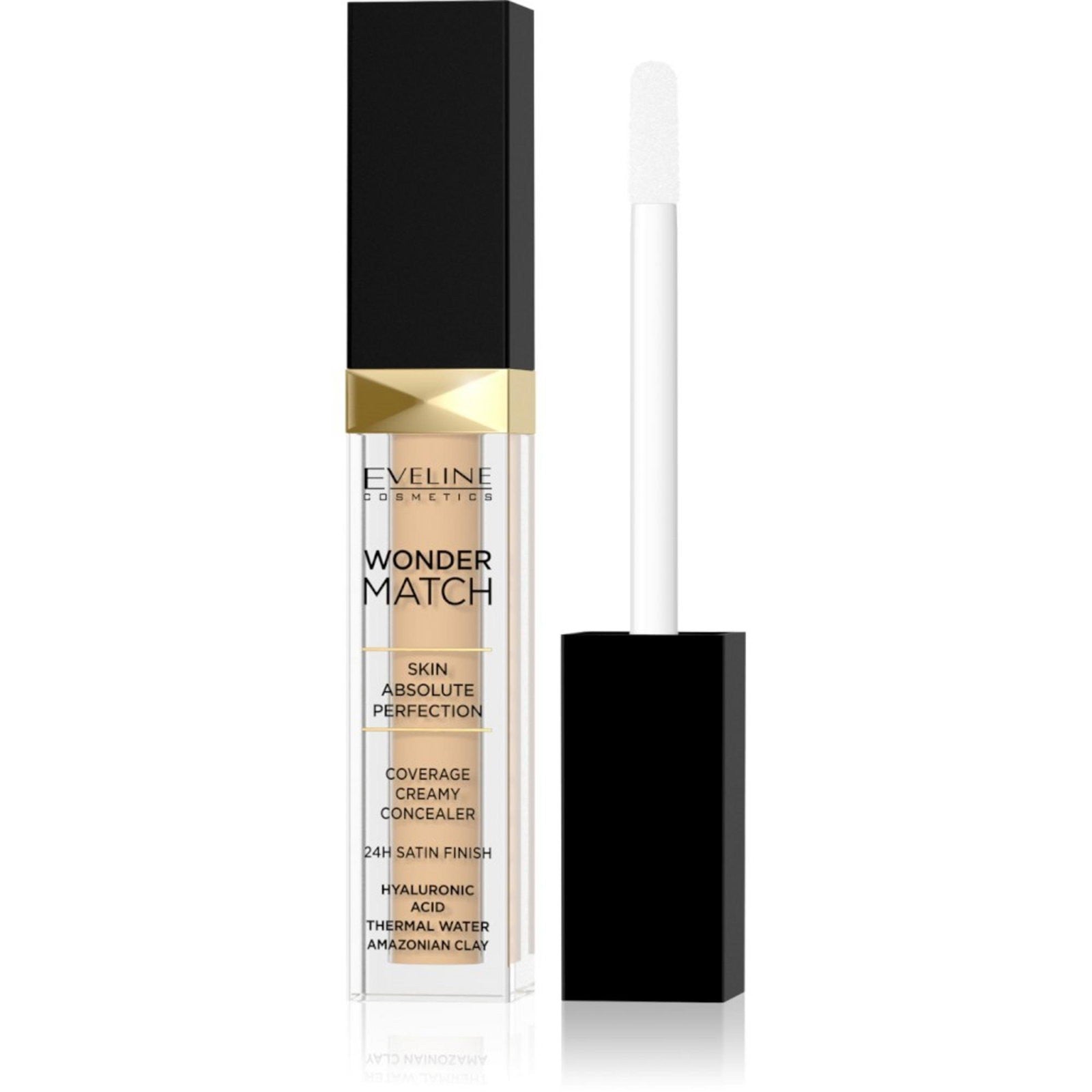 Eveline Cosmetics Wonder Match Covering Concealer Cream 24 Hours Color 10 Light Vanilja Lämmin 7 ml