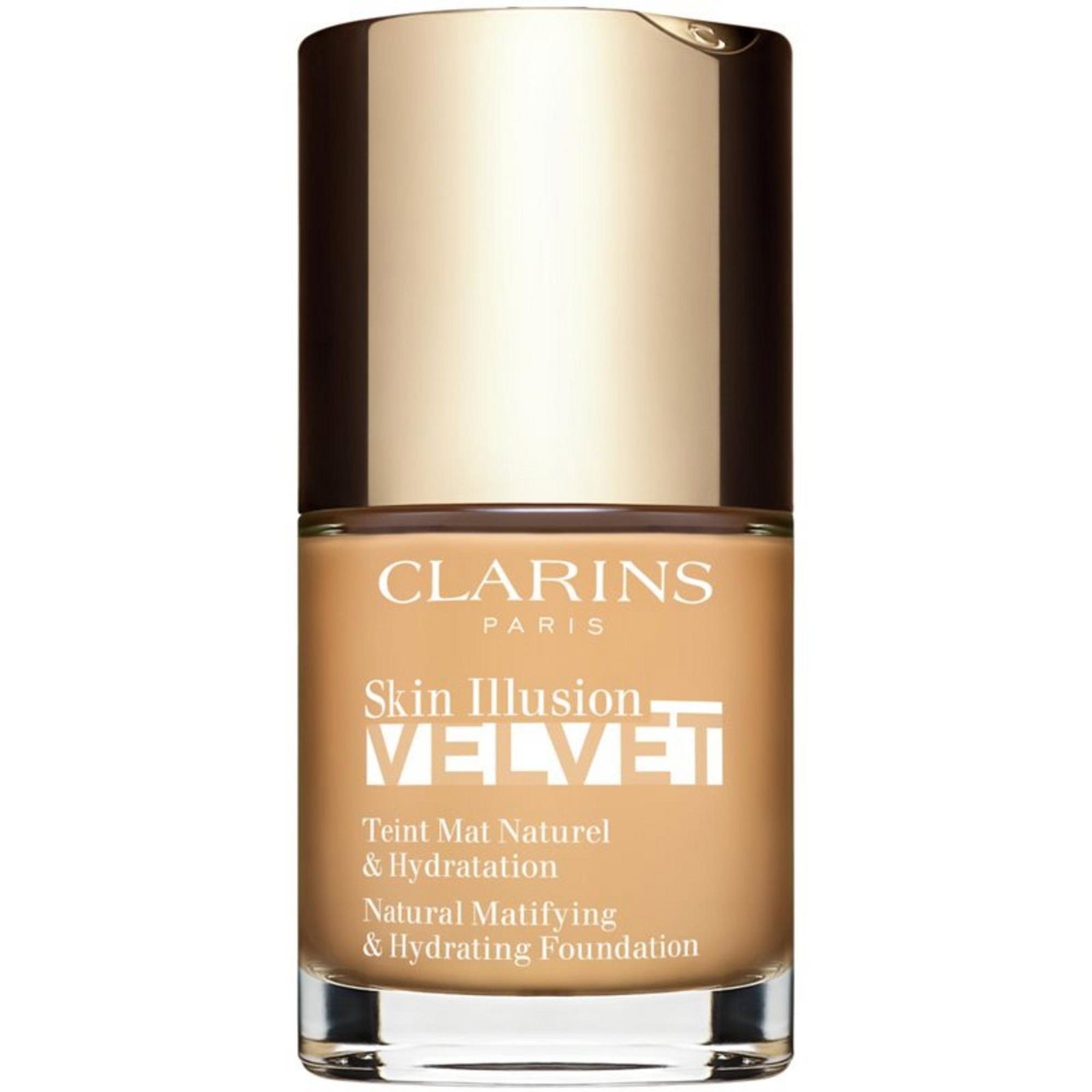Clarins Skin Illusion Velvet -nestemäinen meikkivoide mattapintaisella ja ravitsevalla vaikutuksella, väri 105.5W 30 ml