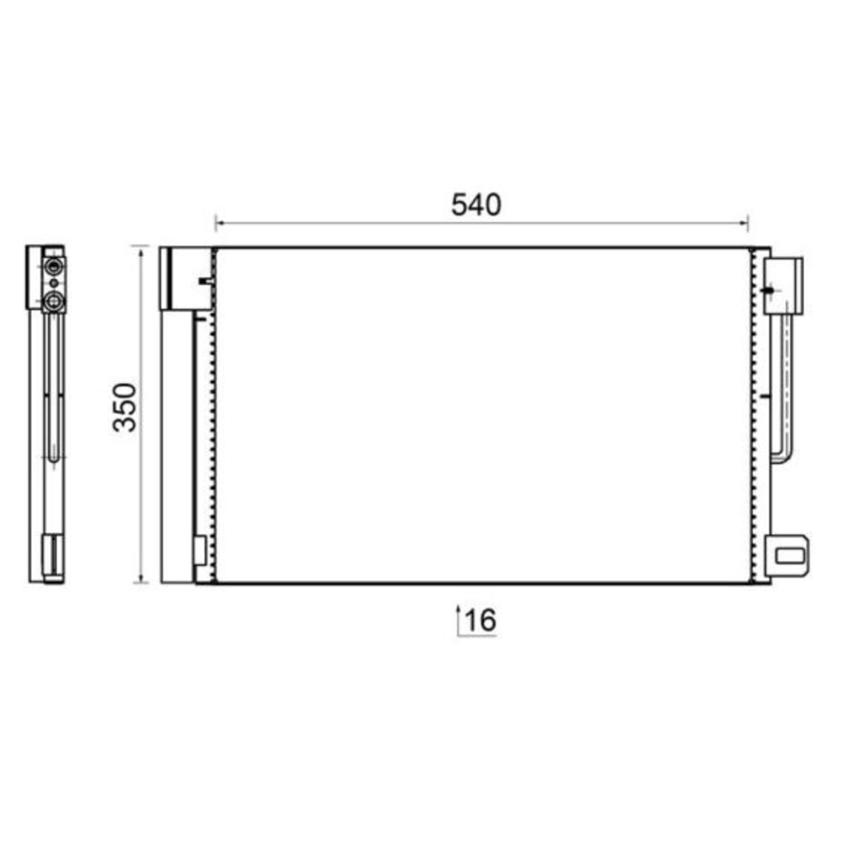 Lauhdutin, ilmastointilaite MAHLE AC 367 000S