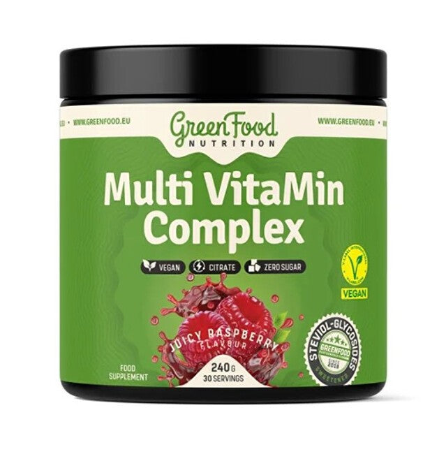 Greenfood Complesso Multivitaminico Lampone 240 g — Integratore