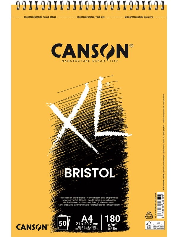 Canson XL Bristol VS A4 180G Spiral 50 SH
