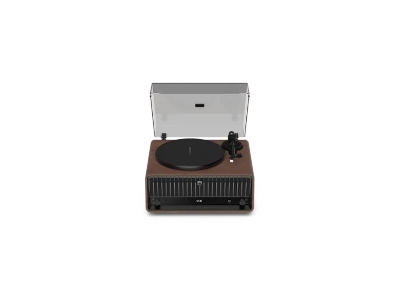 Philips TAV9000D/10, Hihnakäyttöinen levysoitin, Automaattinen, Saksanpähkinä, 33 1/3,45 RPM, DAB, FM, VHF, AAC, FLAC, MP3, SBC, WAV, WMA
