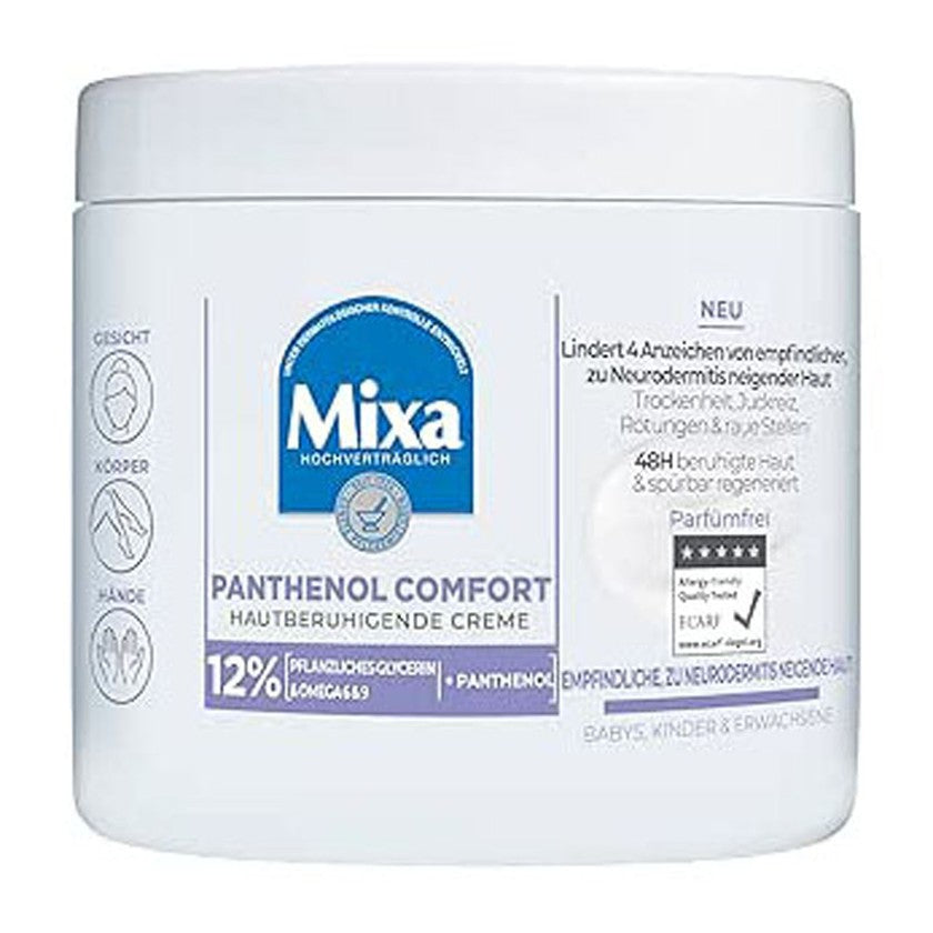 Mixa Body Panthenol Comfort Rauhoittava Voide Atooppiselle Iholle Purkki 400 ml