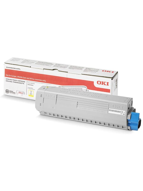 OKI 46861305 -laservärikasetti, keltainen