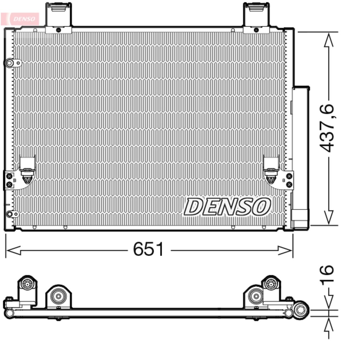 Lauhdutin, ilmastointilaite DENSO DCN50057