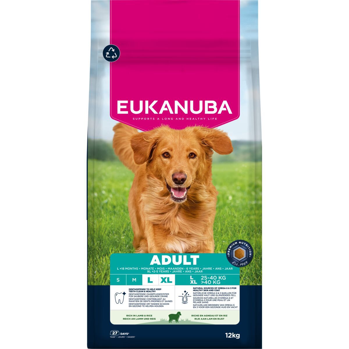 Eukanuba Adult Large Breed Lamb & Rice 12kg
