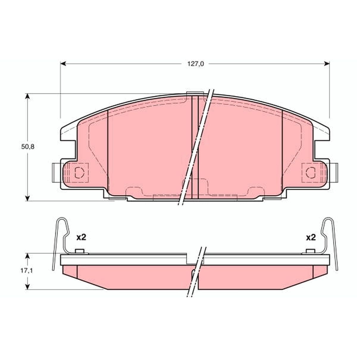 Jarrupalat, levyjarru TRW GDB3161