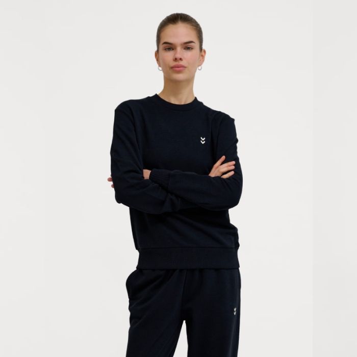 Hummel Pulse Sweat Crewneck K. XS Musta Naiset
