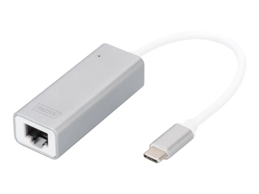 DIGITUS DN-3024 - Verkkosovitin - USB-C - Gigabit Ethernet x 1 - alumiinia
