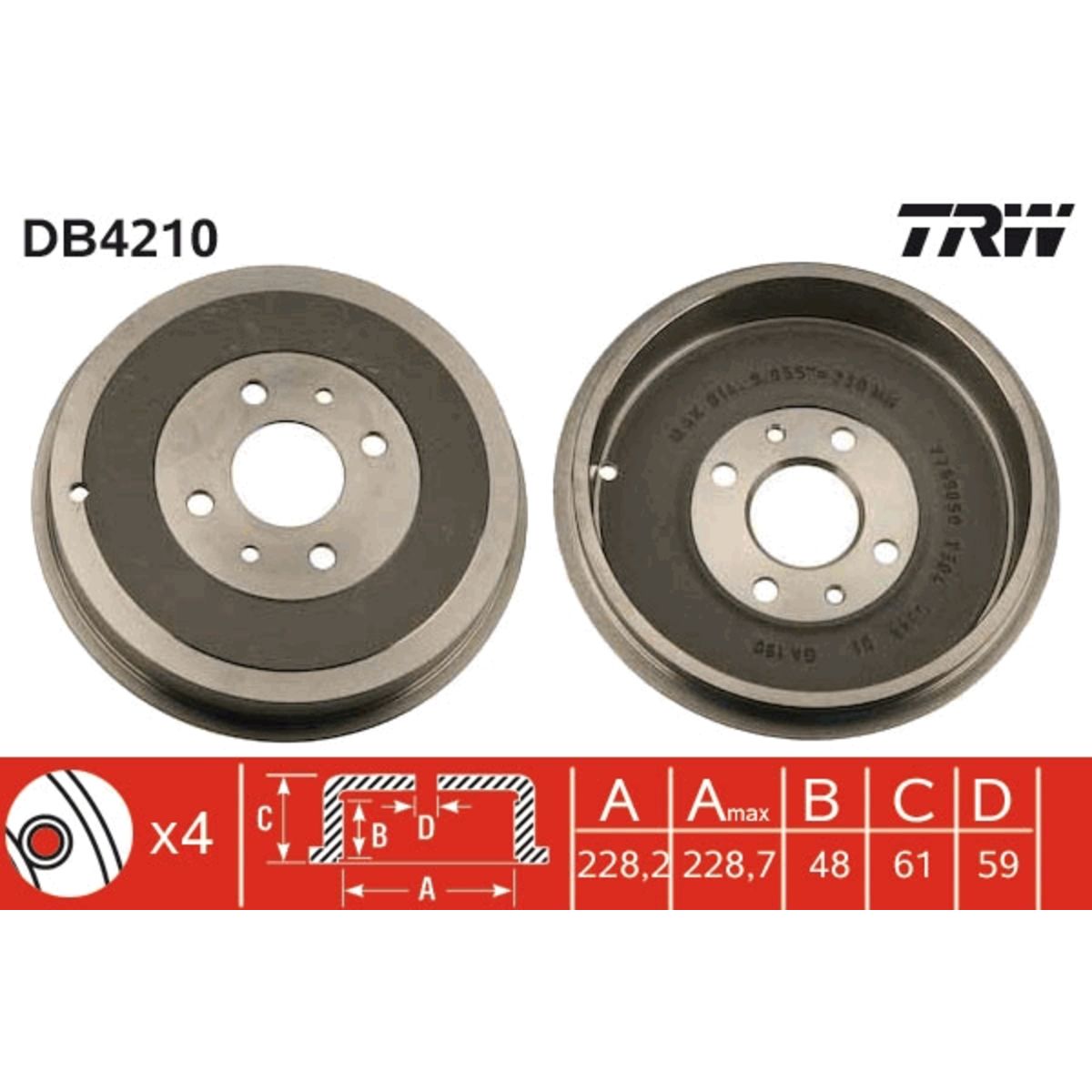 Jarrurumpu TRW DB4210