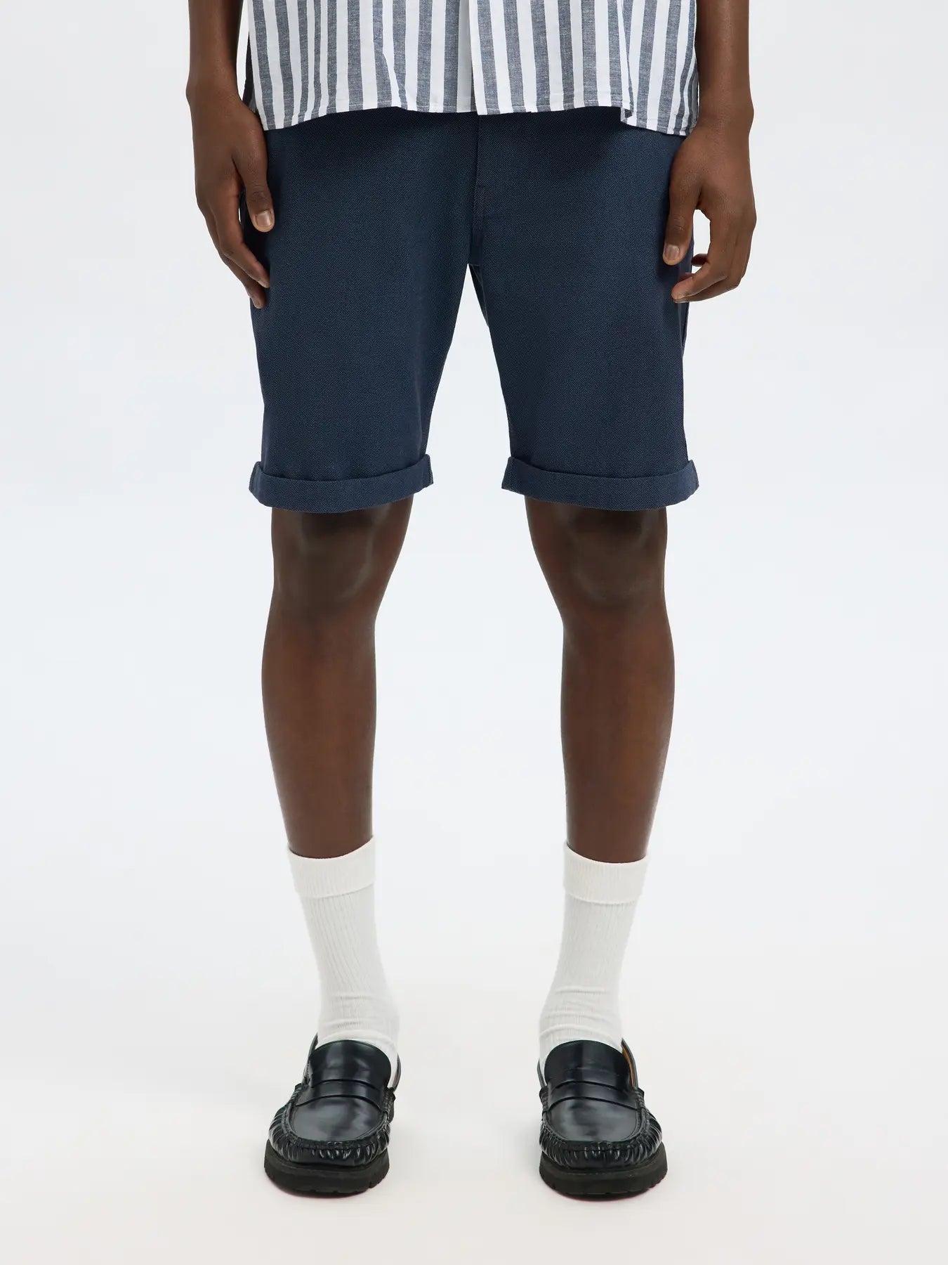 Selected Miesten Shortsit, SLIM LUTON FLEX SHORTS Dark Sapphire W. Bering S