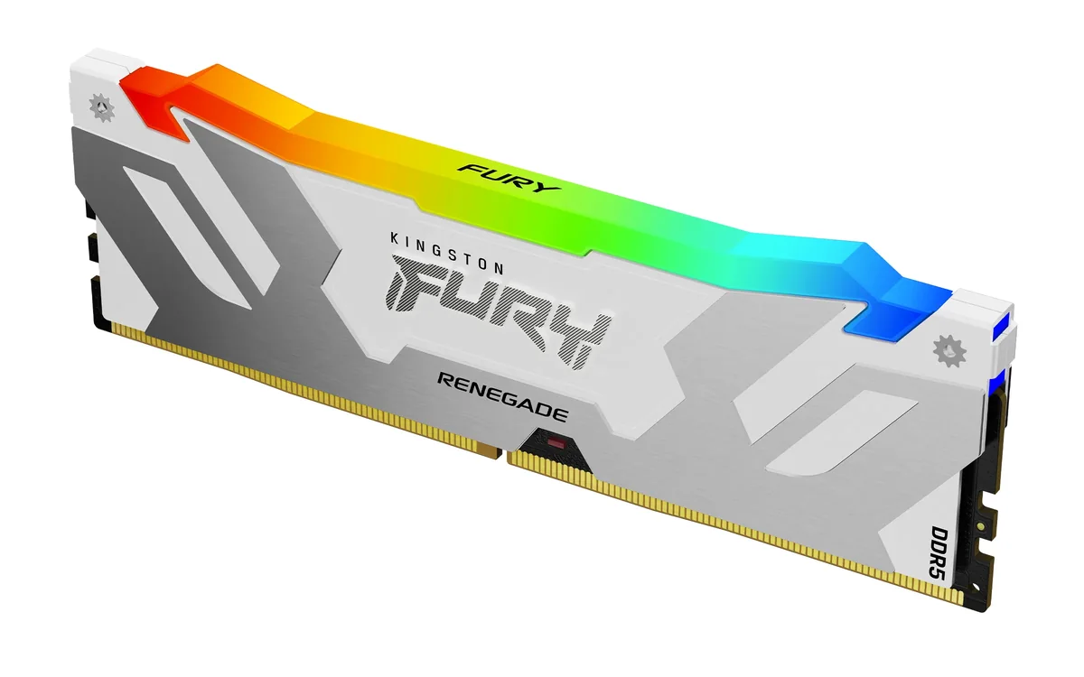 Kingston FURY Renegade RGB DDR5-6400 - 16GB - CL32 - Single Channel (1 pcs) - Intel XMP - Valkoinen RGB