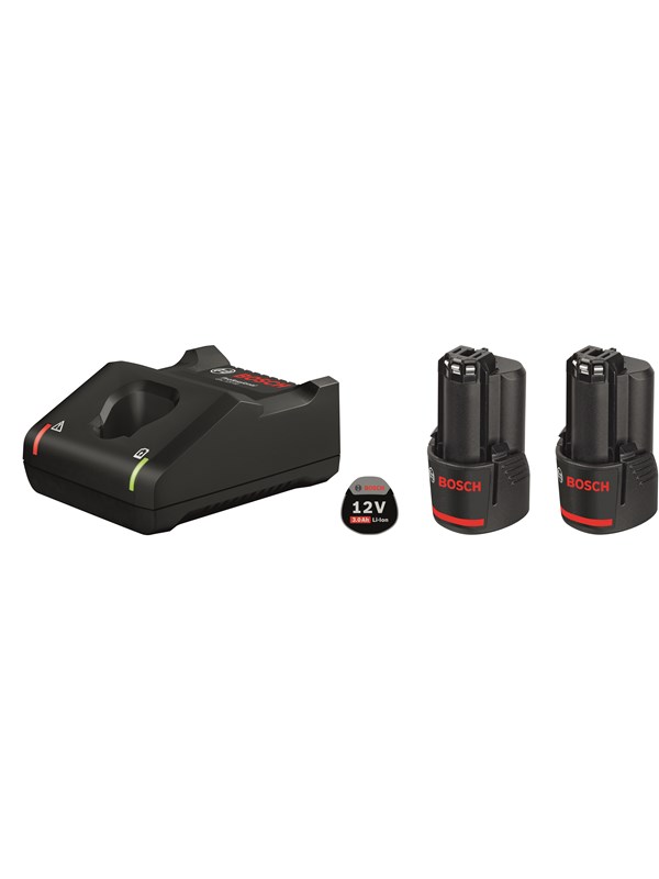 Bosch Professional Sininen bosch 12v battery pack 2x3.0ah w/charger